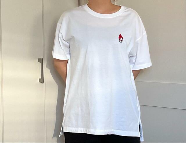 【ユニクロ クロミ&マイメロディ UT グラフィックTシャツ WHITE】肘まで袖があるのが嬉しい