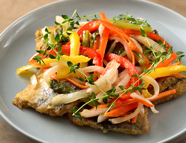 冬野菜と白身魚のエスカベッシュ【エミテラス所沢「テラスビュッフェTABLE（ターブル）の食べ放題】