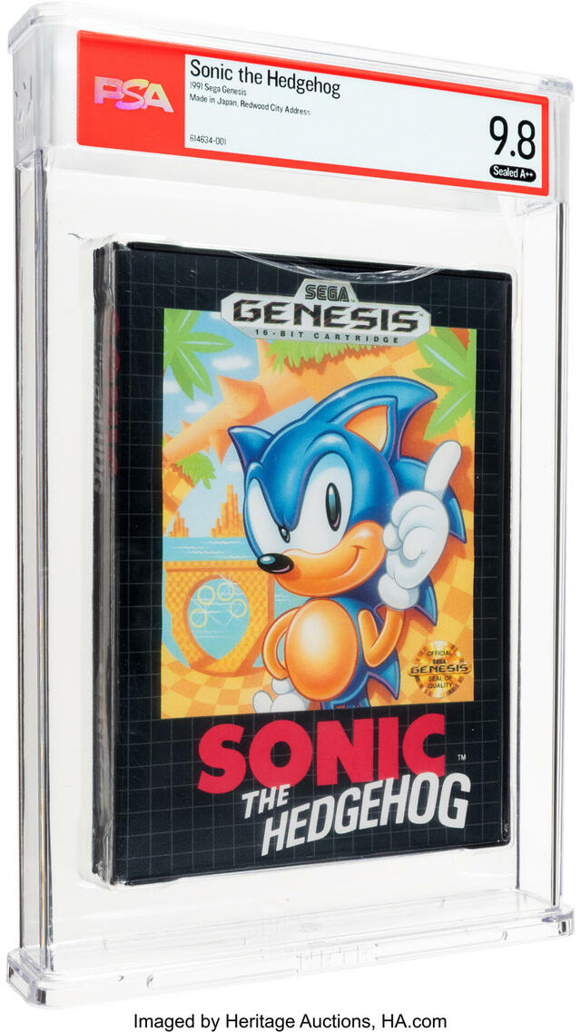 『Sonic the Hedgehog』【ヘリテージ・オークションズ、8/28〜29にビデオゲーム・オークションを開催】