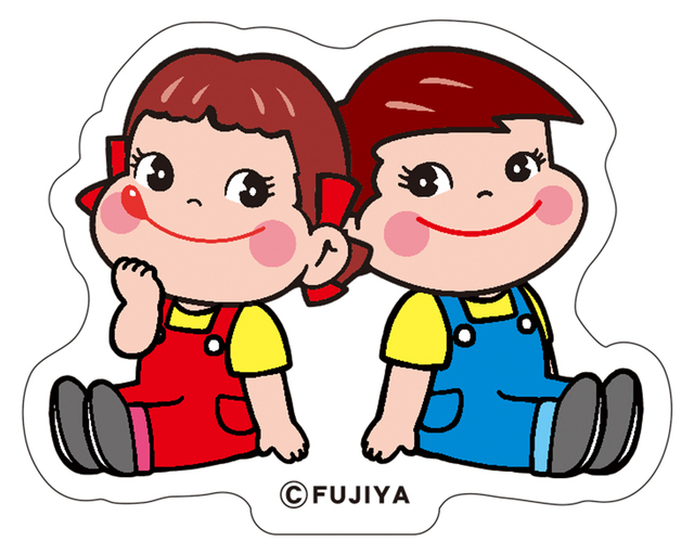 「ペコポコチョコ缶 ステッカー」＜価格：990円（税込）＞【全国の不二家に「バレンタイン限定スイーツ」が登場！ケーキやペコポコギフトなど、心ときめくスイーツが勢ぞろい！】