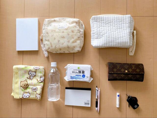 【ワークマン　アーバンマルチストレージリュック】子どものおむつやおしり拭き、タオル、除菌シート、ペットボトル、本などを入れてみると…⇒