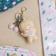 【モンチッチ×kippis】『モンチッチ×kippis さくらんぼバッグチャーム』/クラフト感が大人かわいい!