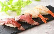「『肉』メニューも充実」【『肉寿司』と『生海老寿司』が食べ放題で登場】