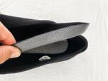 【無印良品 ベロア深履きシューズ】インソールはクッション性があり、ふかふかした履き心地。取り外し可能です◎