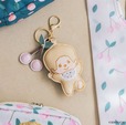 【モンチッチ×kippis】『モンチッチ×kippis さくらんぼバッグチャーム』/クラフト感が大人かわいい!