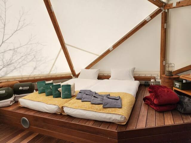 【Sport ＆ Do Resort リソルの森】テントキャビンの中