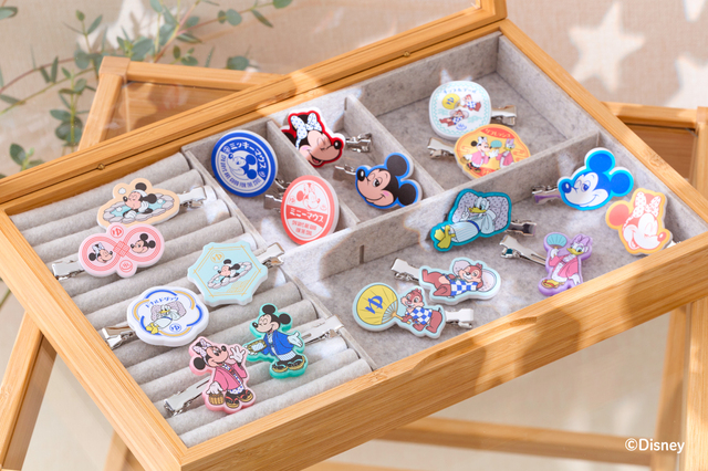 前髪クリップ2個セット(ランダム全10種)¥770|大江戸温泉物語ディズニーオリジナルアイテム