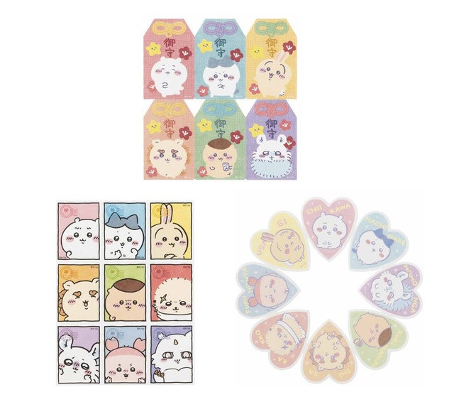 【ちいかわらんど　TOKYO Station】東京みやげ ピリッと切り離せる！ステッカー 3種　各440円(税込)