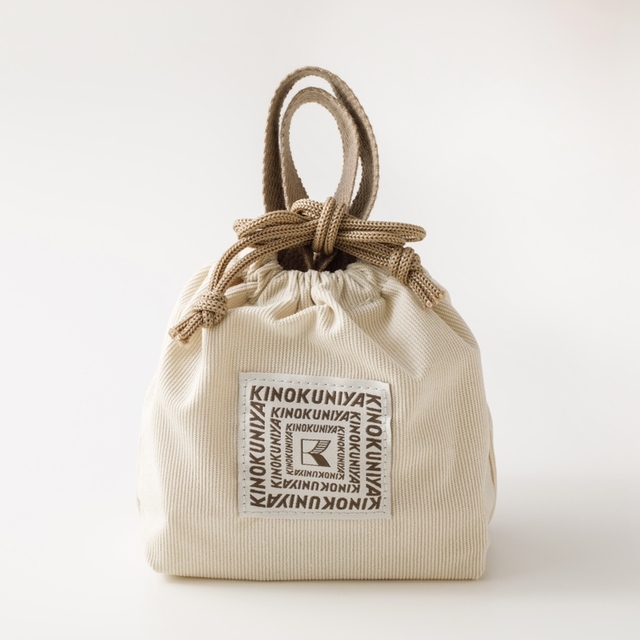 【紀ノ国屋　コーデュロイスイーツバッグ／オフホワイト】公式オンラインストア限定カラーのオフホワイト♪
