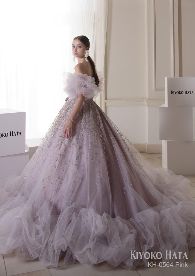 【KIYOKO HATA キヨコハタ】新作ウェディングドレス：KH-0564_Pink