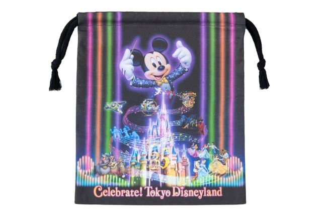 きんちゃく ¥700 ※縦約23×横約20cm｜東京ディズニーランド「Celebrate! Tokyo Disneyland」スペシャルグッズ（2018年）