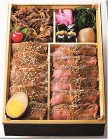 〈味の梅ばち〉米沢牛特盛弁当