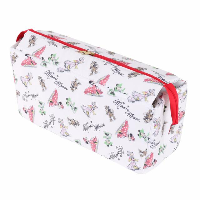 トートバッグ 5900円｜(バッグ)高さ約33×幅約52×マチ約15cm、(ポーチ)高さ約16×幅約37×マチ約14cm｜東京ディズニーリゾート・アプリ、ギャグファクトリー／ファイブ･アンド･ダイム