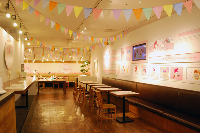 キキ＆ララ・マイメロディ40thアニバーサリーカフェ／店内
