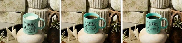 「ホットミルク、ホットティー、ホットコーヒー」＜税込790円＞【東京ソラマチで「STAR WARS」OH MY CAFE開催】