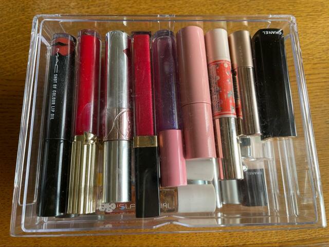 【ダイソー 3段引出しケース（書斎、クリア）】使うタイミングや大きさを考えて収納します