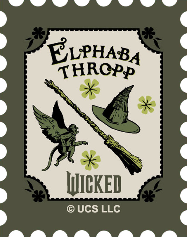 【WICKED】切手風フレークシール｜¥ 660（税込）