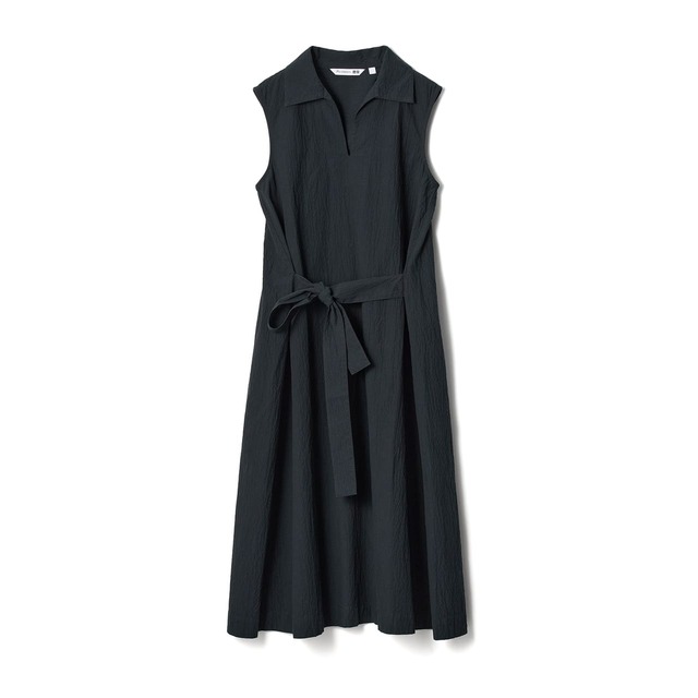 WOMEN「シアサッカーワンピース(ノースリーブ)」¥4,990