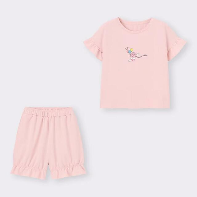 フリルラウンジセット(半袖&ショートパンツ) ¥2,990｜GU「おぱんちゅうさぎ」コレクション