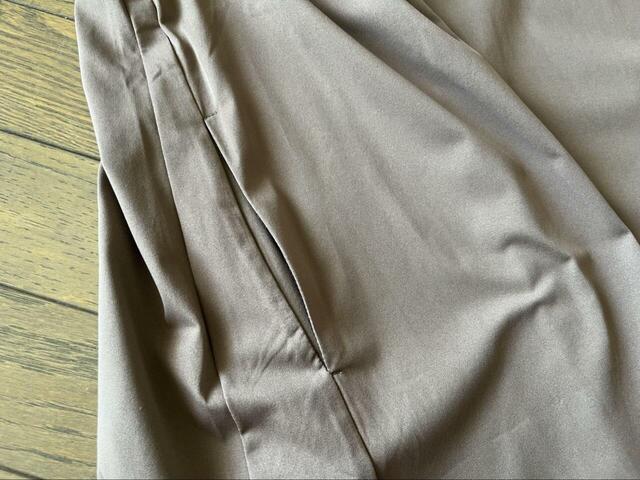 【ワークマン レディースドライサイドポケットバルーンスリーブワンピース】左右にポケット付きでちょっとした外出にも便利◎