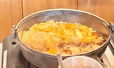 【銀座朝食ラボ 黒毛和牛すき焼き】ライブキッチンで注文してから盛り付けてもらえる