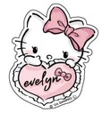 【SHIBUYA109×HELLO KITTY SPECIAL COLLABORATION】evelyn（3階） ステッカー  ¥500