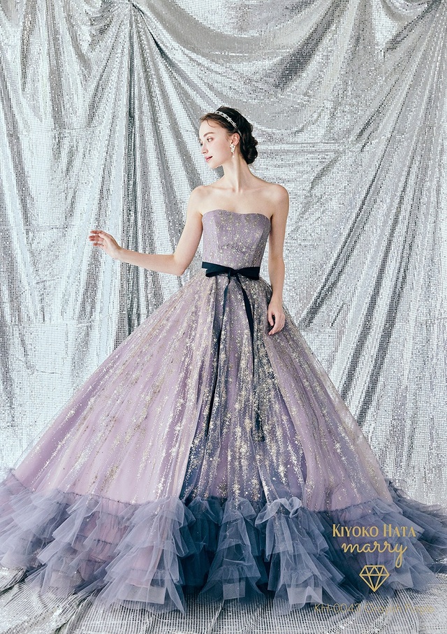KIYOKO HATA（キヨコハタ）×marry（マリー）新作ウェディングドレス　KH-0043_GrayishPurple