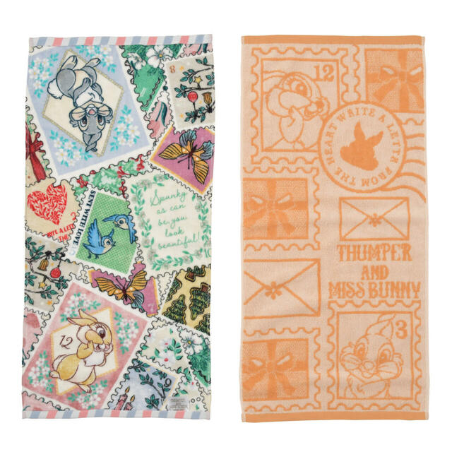 とんすけ＆ミス・バニー フェイスタオル セット Holiday Season collection 2,000円