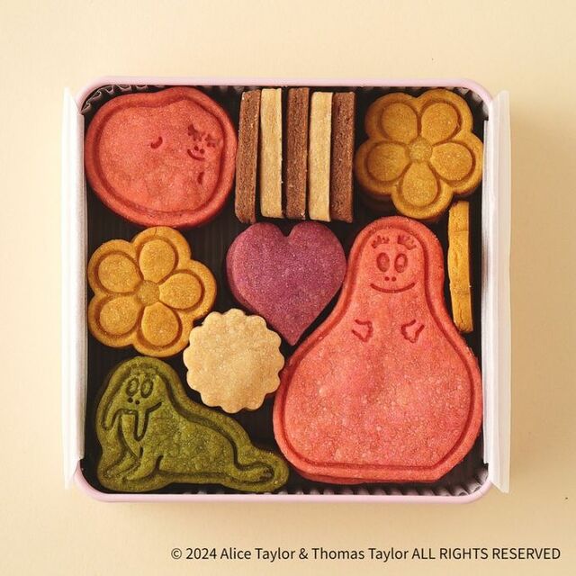 「おばけのバーバパパクッキー」＜3,000円（税込）＞【グランスタ東京に「名作絵本のクッキー缶セレクション by Cake.jp」が期間限定オープン】