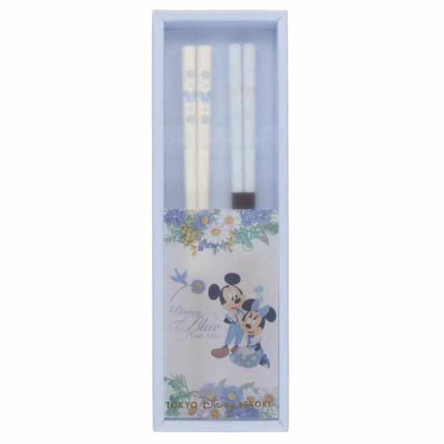 箸セット｜2,500円｜(白)長さ約23cm(青)長さ約21cm 2膳セット｜Disney Blue Ever After