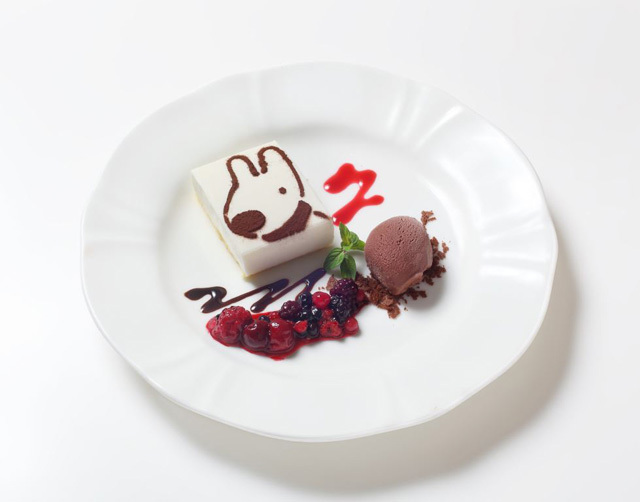 リサのレアチーズケーキ1404円／リサとガスパール展 リサとガスパールカフェ in GINZA