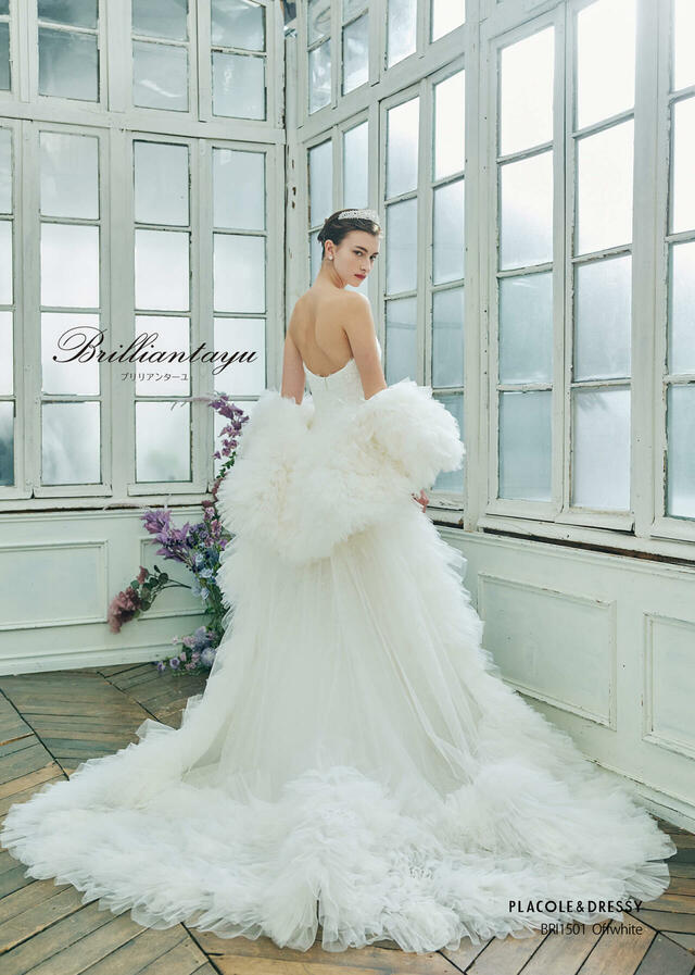 KURAUDIA × PLACOLE & DRESSY（クラウディア×プラコレ）新作ウェディングドレス｜BRI1501_Offwhite