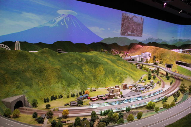 「どきどきリニア館」にあるジオラマ3