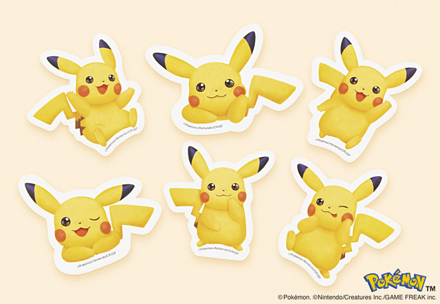 「ステッカー(ピカチュウ)」<期間:2025年11月1日~12月4日>【池袋駅にかわいさマックスな「ピカチュウ東京ばな奈」が出現!ピカチュウとイーブイのステッカー付きクッキー缶も初登場!】