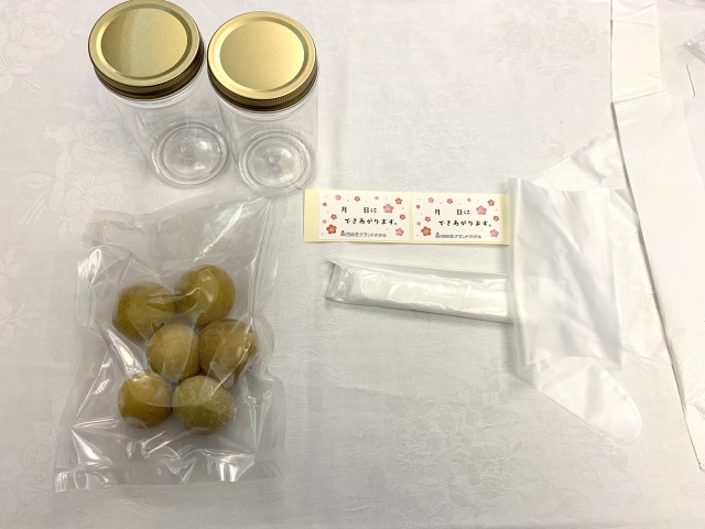 梅ジュース作り体験のセット