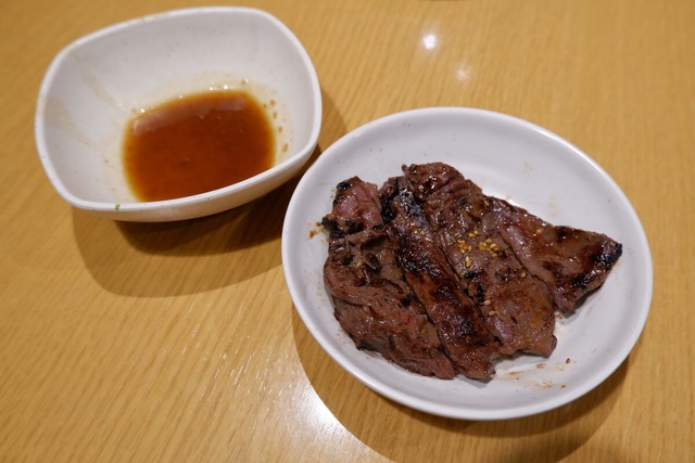 和風オニオンソースといただきます