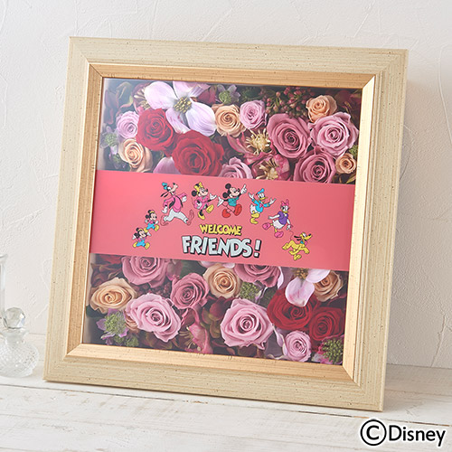 母の日 ディズニー フラワーフレームアート「ミッキー＆フレンズ アンベリール」