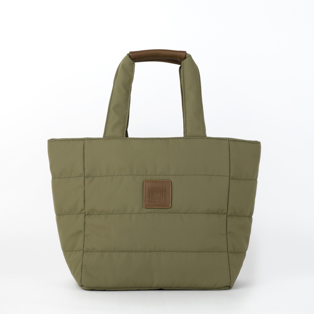 「紀ノ国屋 キルティングトート」キルティングトート カーキ