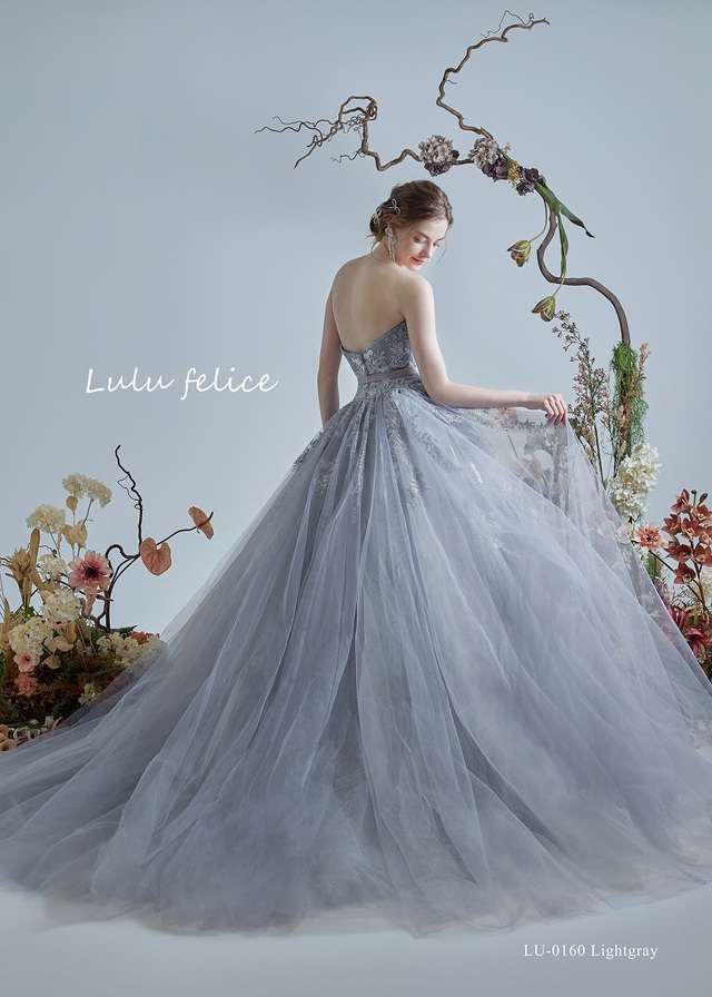 「Lulu felice(ルル・フェリーチェ)」新作ウェディングドレス LU-0160_Lightgray