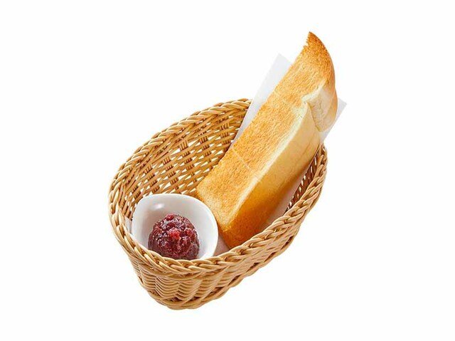 「選べるモーニング」山食パン(トースト)+コメダ特製おぐらあん
