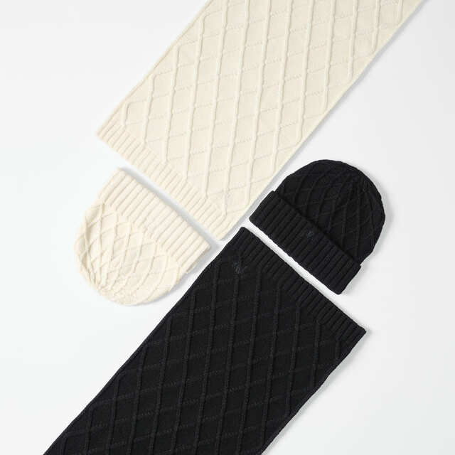 【UNIQLO and JW ANDERSON】「ヒートテックダイヤステッチマフラー」¥2,990