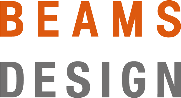 BEAMS DESIGNの印象的なロゴデザイン