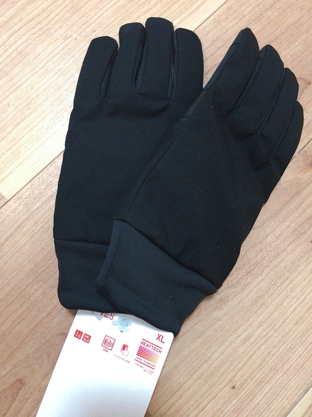 【ユニクロ】ヒートテックライナーキルティンググローブ／500円