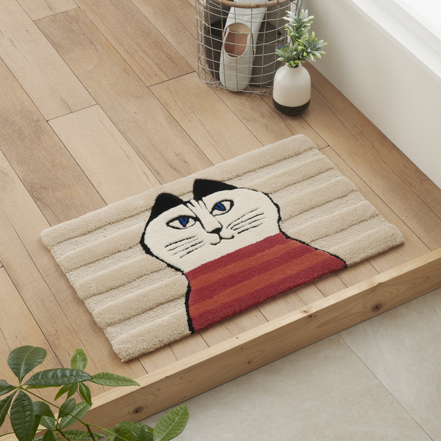 【リサ・ラーソン 冬のホームアイテム】玄関マット(ミンミ)