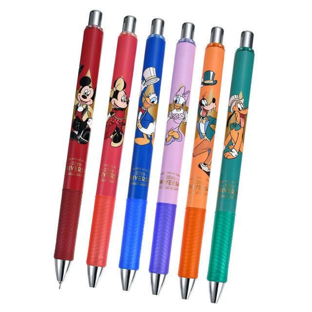 【東京ディズニーリゾート店限定】ミッキー＆フレンズ エナージェル 0.5 ゲルインキボールペン セット 東京ディズニーリゾート店25周年記念 1,900円