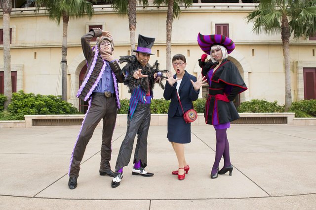 （左から）エイトフットのジョー、Mr.V、Ms.スキャター、ヴェール