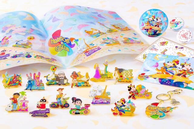 東京ディズニーランド新パレード「ディズニー・ハーモニー・イン・カラー」グッズ|東京ディズニーリゾート40周年“ドリームゴーラウンド”|発売日:2023年7月10日(月)|販売店舗:東京ディズニーランド「グランドエンポーリアム」
