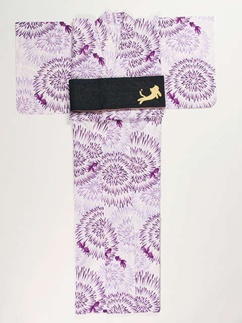 浴衣（アールユー）、帯（tsumori chisato）