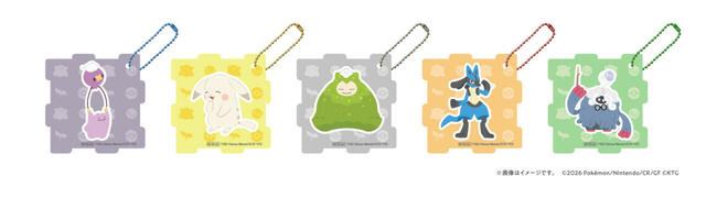 【ファミマ×ぽこ あ ポケモン】対象商品を2品ご購入ごとにオリジナルのアクリルパズルキーホルダーがもらえる！2026年5月5日（火）10:00～の第2弾では、メタモン&フワンテ、ピカチュウ（うすいろ）、カビゴン（こけむし）、ルカリオ、モジャンボ（はかせ）の全5種。