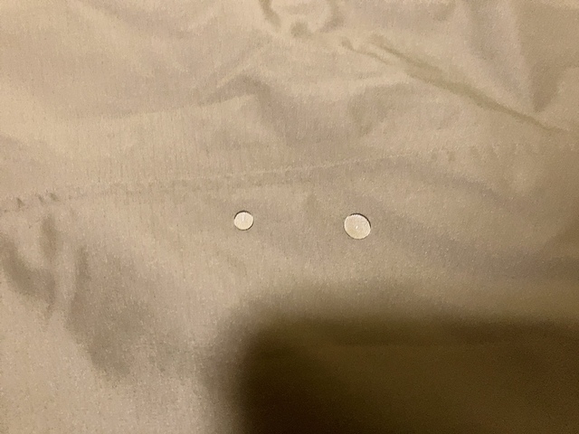 【ワークマン レディース撥水ライトスカートレイン】こちらもちゃんと水をはじきます